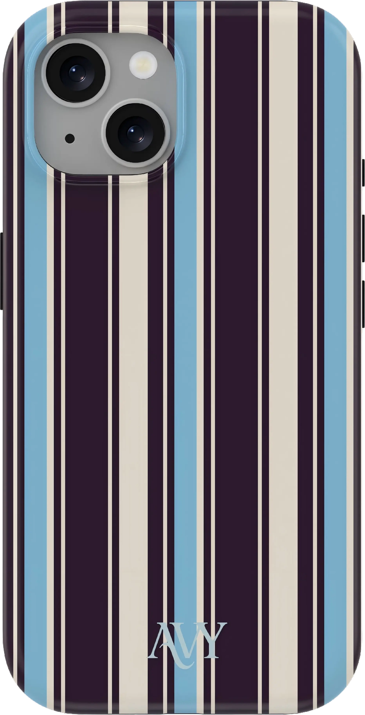 AVY Apple iPhone 14 / 13 Hoesje MagSafe Back Cover Oxford Stripe afbeelding 1
