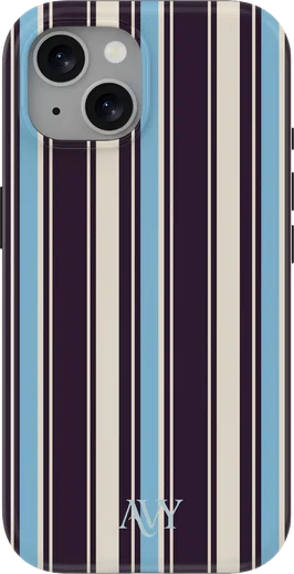AVY Apple iPhone 14 / 13 Hoesje MagSafe Back Cover Oxford Stripe afbeelding 1