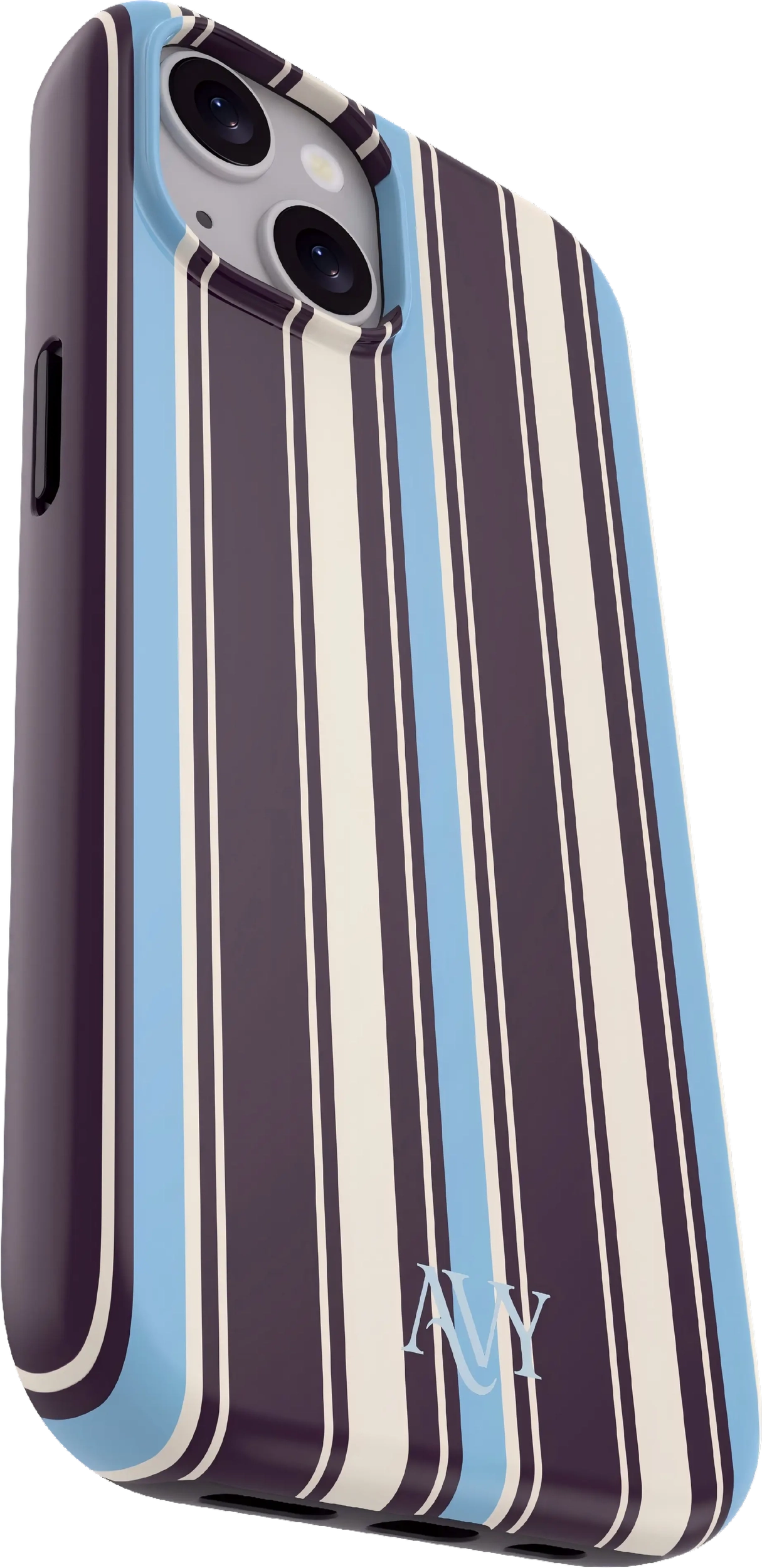 AVY Apple iPhone 14 / 13 Hoesje MagSafe Back Cover Oxford Stripe afbeelding 8