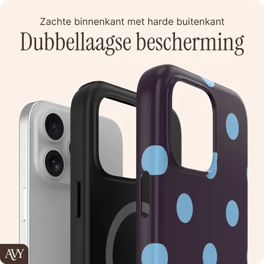 AVY Apple iPhone 14 Pro Hoesje MagSafe Back Cover Blueberry Wine afbeelding 2