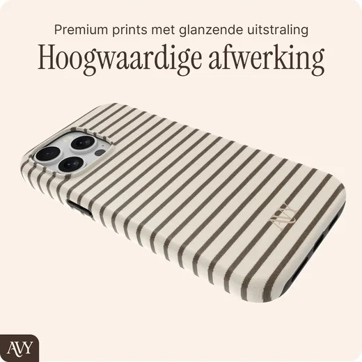 AVY Apple iPhone 14 Pro Hoesje MagSafe Back Cover Cafe Creme afbeelding 6