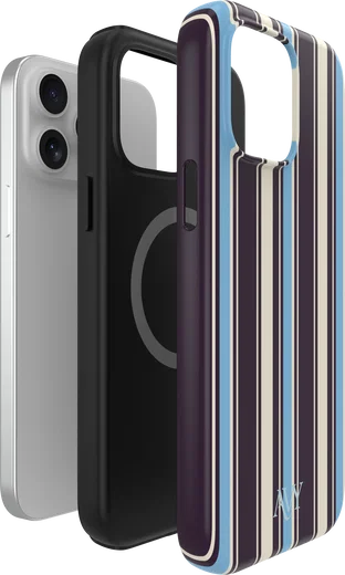 AVY Apple iPhone 14 Pro Hoesje MagSafe Back Cover Oxford Stripe afbeelding 9