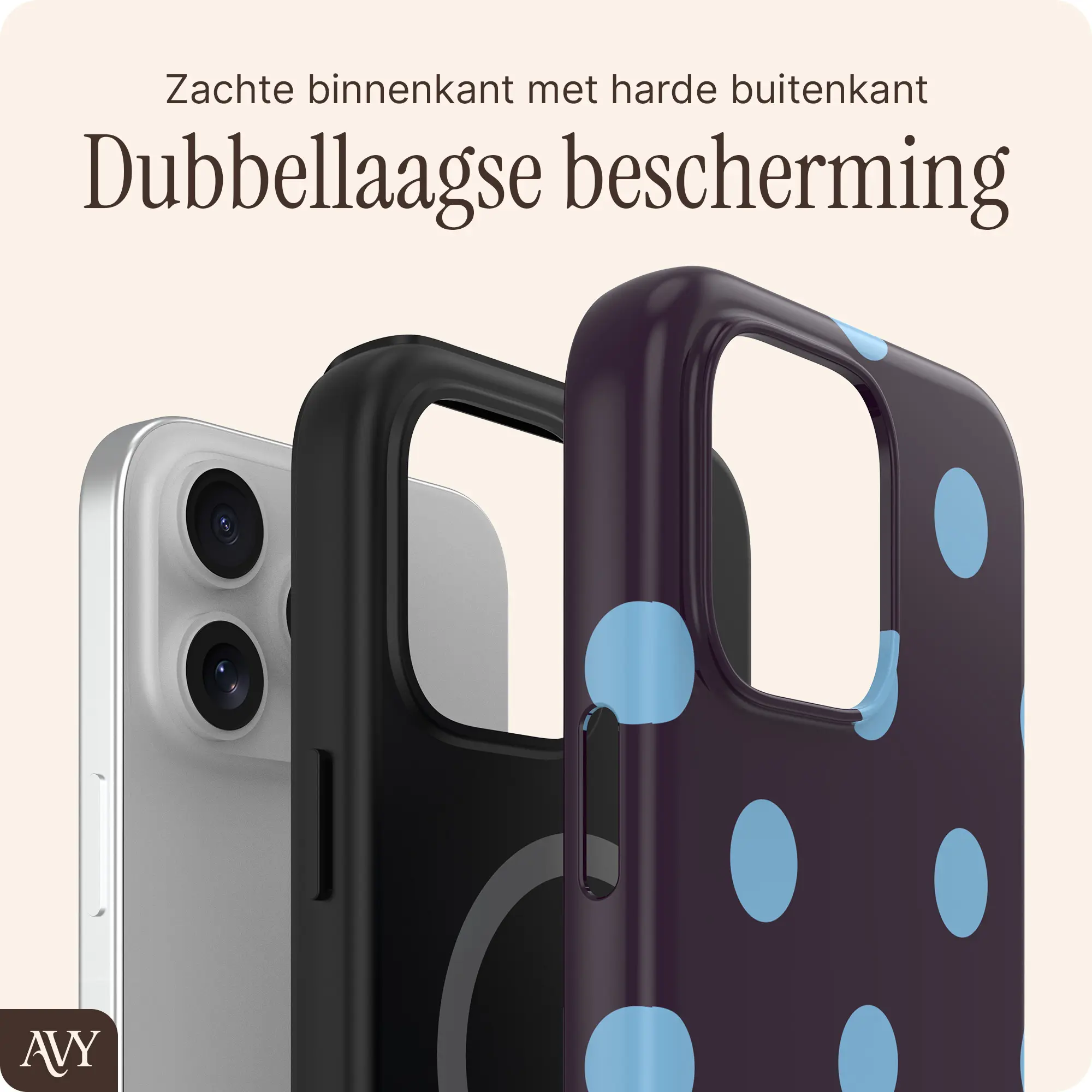 AVY Apple iPhone 14 Pro Max Hoesje MagSafe Back Cover Blueberry Wine afbeelding 2