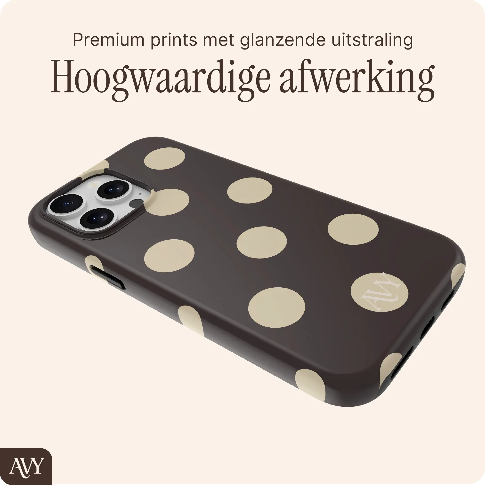AVY Apple iPhone 14 Pro Max Hoesje MagSafe Back Cover Tiramisu afbeelding 6