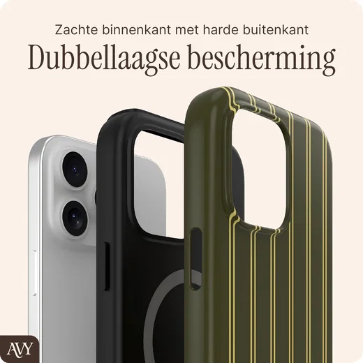 AVY Apple iPhone 14 Pro Max Hoesje MagSafe Back Cover Martini Olive afbeelding 2