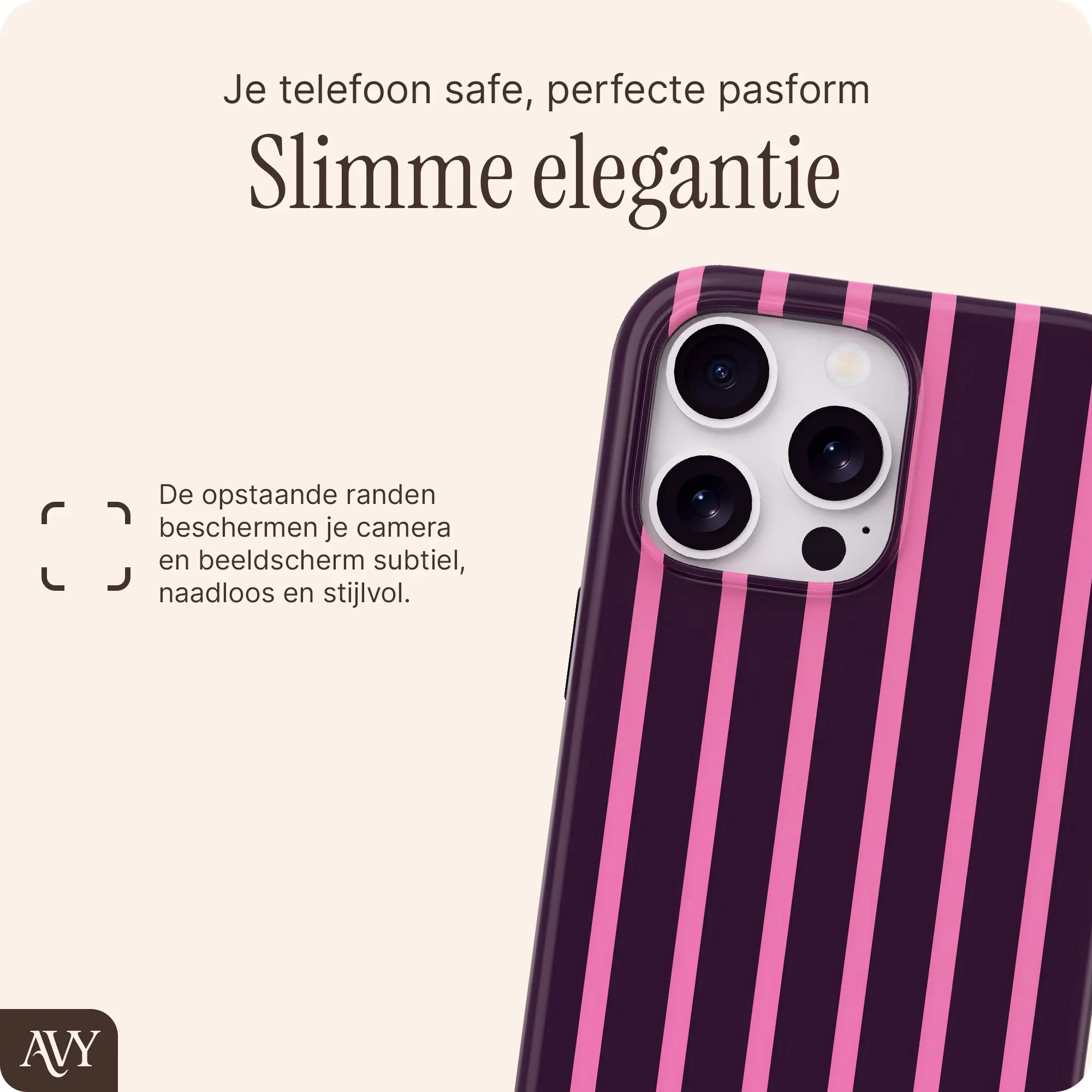 AVY Apple iPhone 13 Pro Hoesje MagSafe Back Cover Cherry Wine afbeelding 5