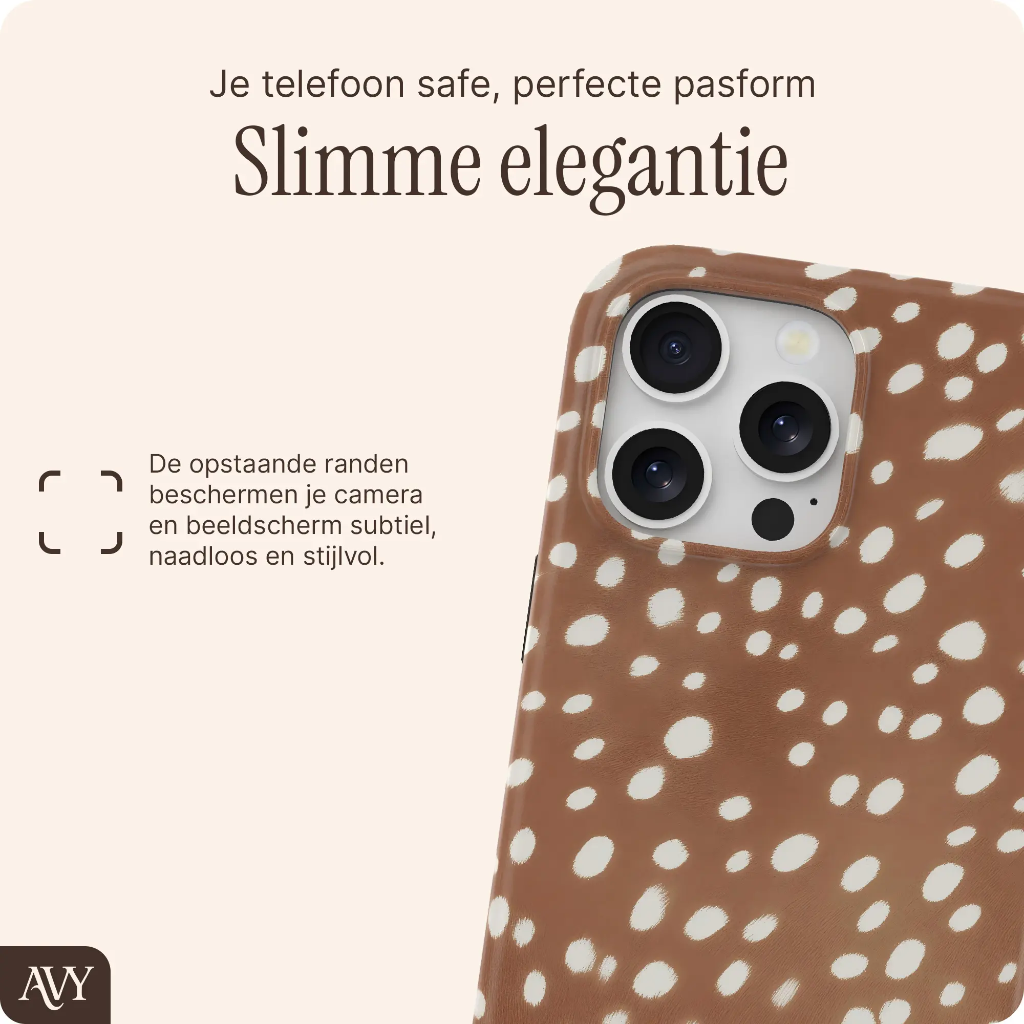 AVY Apple iPhone 13 Pro Max Hoesje MagSafe Back Cover Bambi afbeelding 5