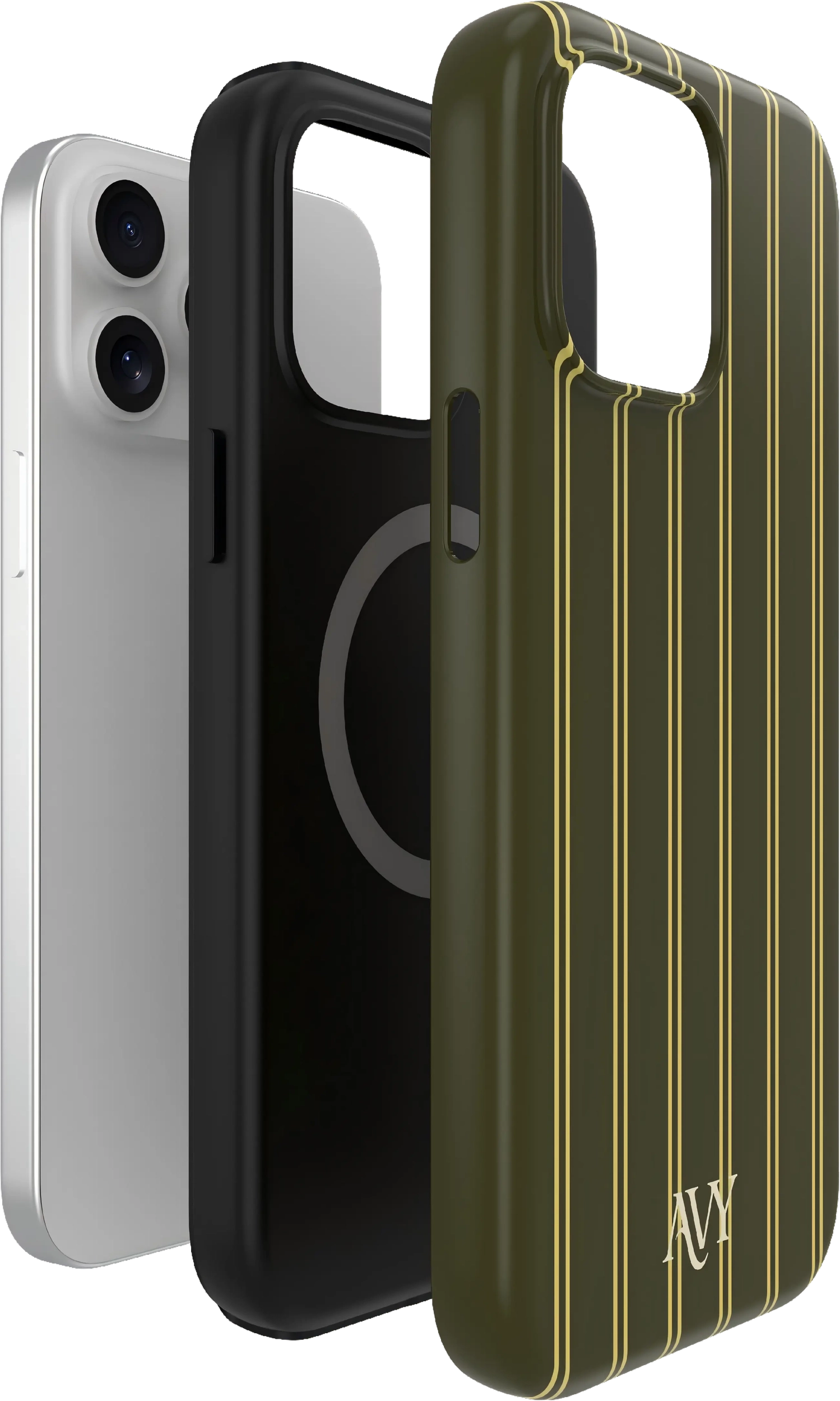 AVY Apple iPhone 13 Pro Max Hoesje MagSafe Back Cover Martini Olive afbeelding 9