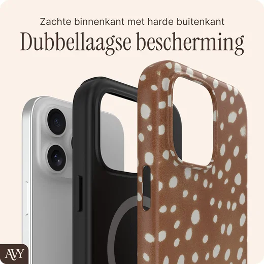 AVY Apple iPhone 12 / 12 Pro Hoesje MagSafe Back Cover Bambi afbeelding 2