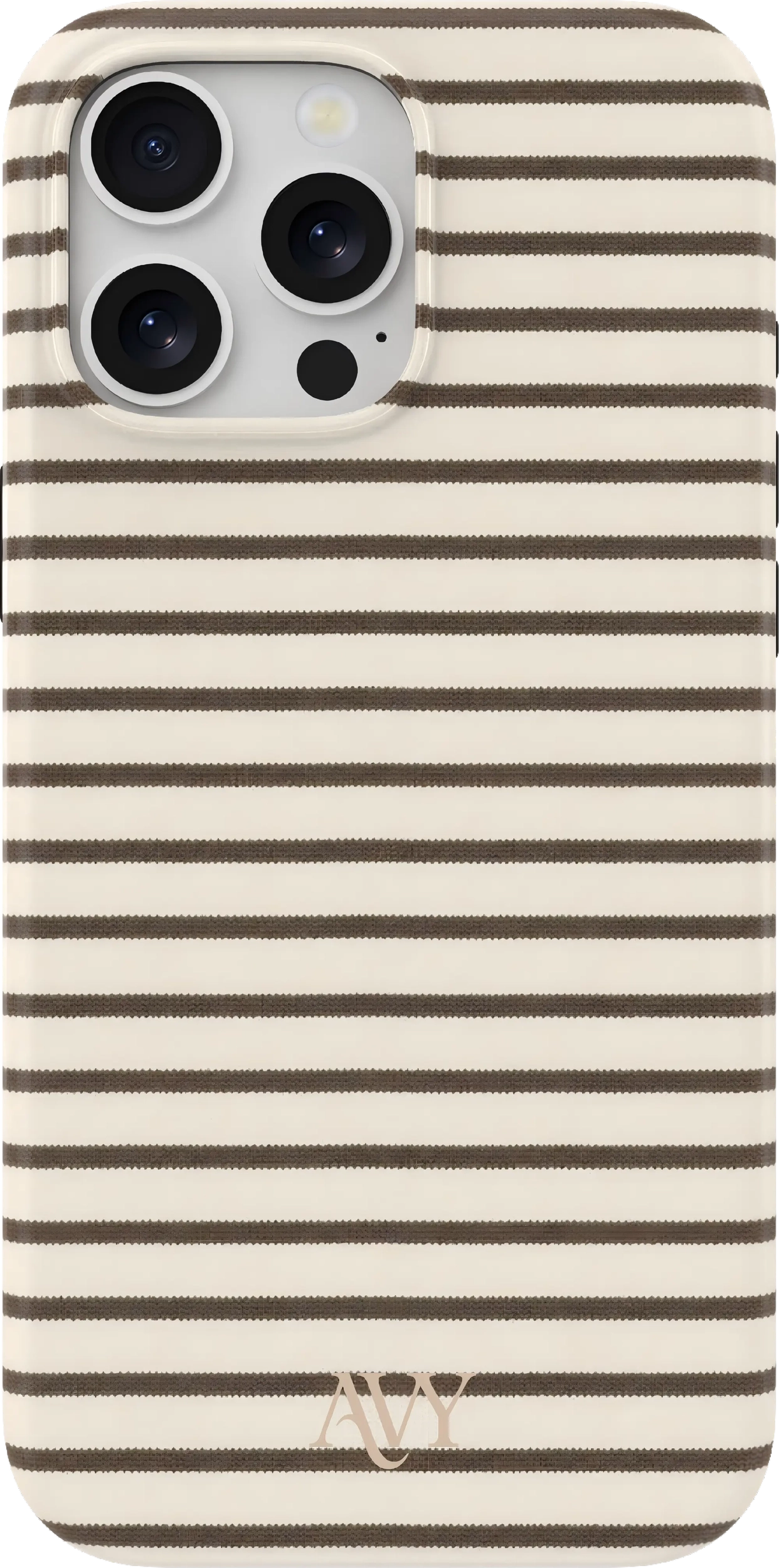 AVY Apple iPhone 12 / 12 Pro Hoesje MagSafe Back Cover Cafe Creme afbeelding 1