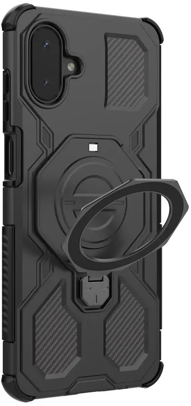 Samsung Galaxy A08 Hoesje MagSafe 360° Standaard Zwart afbeelding 8