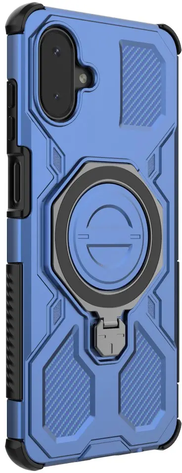 Samsung Galaxy A08 Hoesje MagSafe 360° Standaard Blauw afbeelding 5