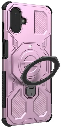 Samsung Galaxy A08 Hoesje MagSafe 360° Standaard Roze afbeelding 8