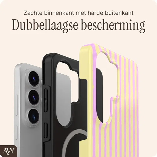 AVY Samsung Galaxy S26 Ultra MagSafe Hoesje met Koord (30CM) Pink Lemonade afbeelding 9