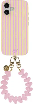 AVY Apple iPhone 17 MagSafe Hoesje met Koord (30CM) Pink Lemonade