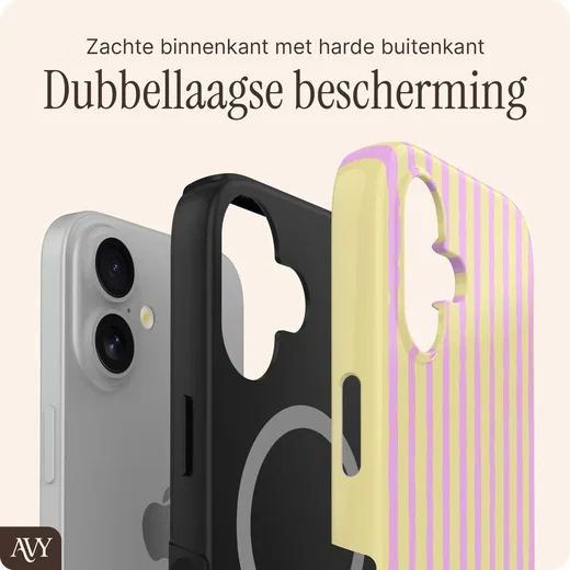 AVY Apple iPhone 17 MagSafe Hoesje met Koord (30CM) Pink Lemonade afbeelding 10