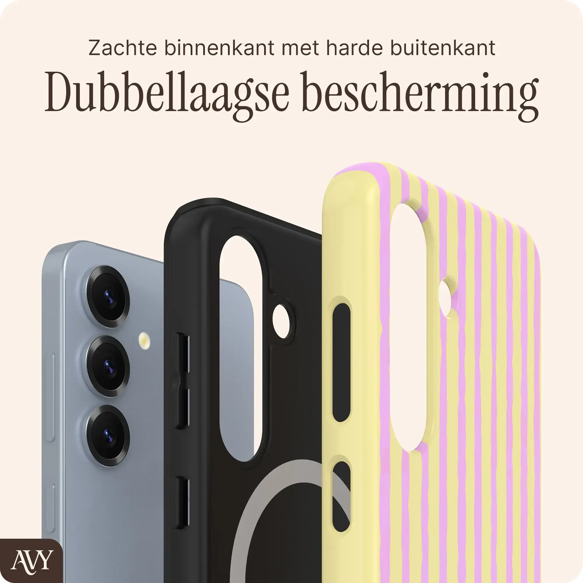 AVY Samsung Galaxy S25 MagSafe Hoesje met Koord (30CM) Pink Lemonade afbeelding 9