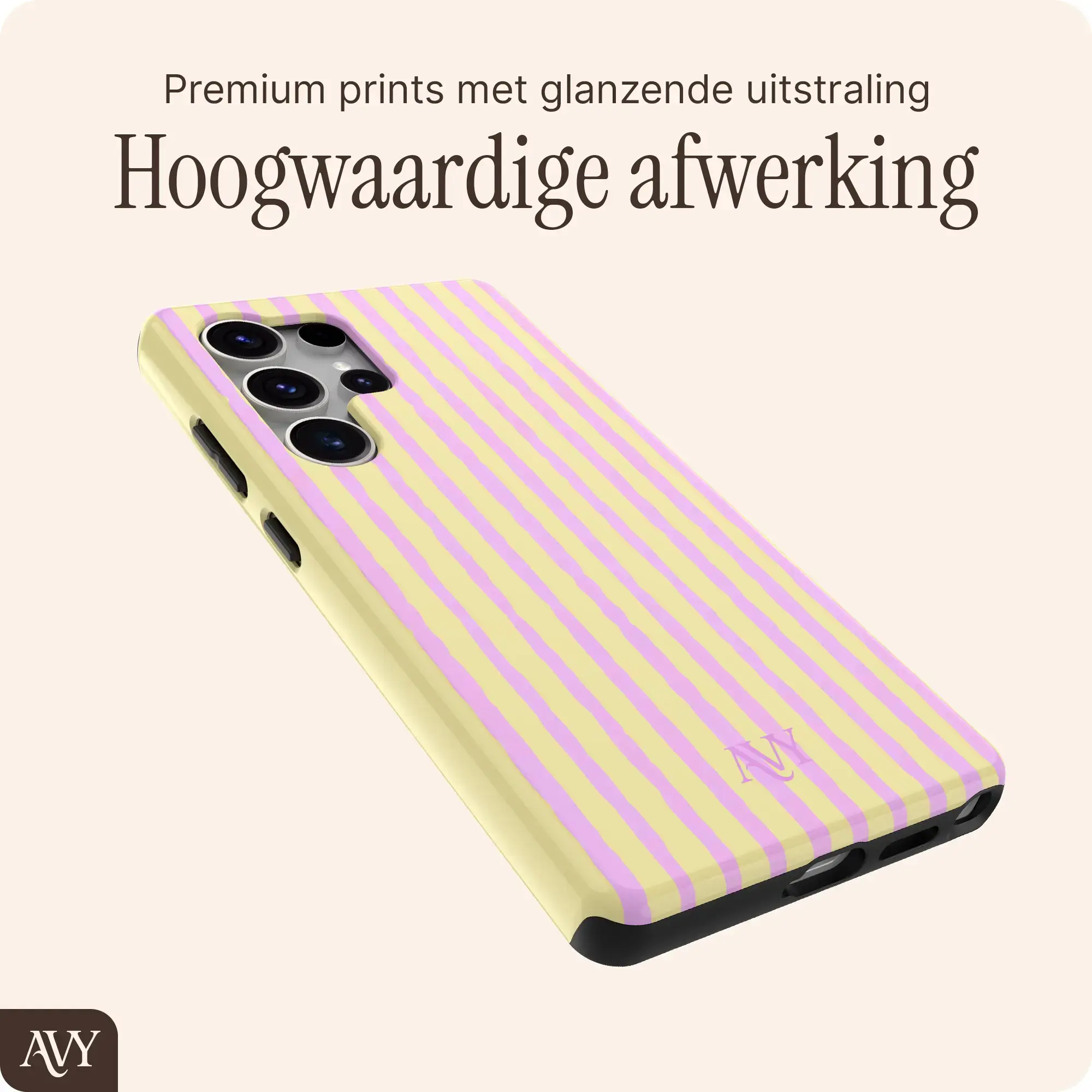 AVY Samsung Galaxy S25 Ultra MagSafe Hoesje met Koord (30CM) Pink Lemonade afbeelding 7
