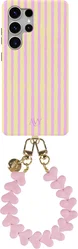 AVY Samsung Galaxy S25 Ultra MagSafe Hoesje met Koord (30CM) Pink Lemonade afbeelding