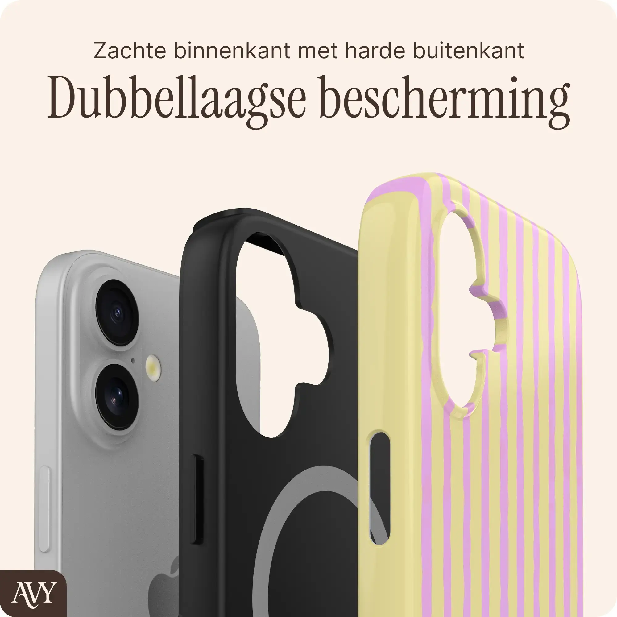 AVY Apple iPhone 16 MagSafe Hoesje met Koord (30CM) Pink Lemonade afbeelding 10