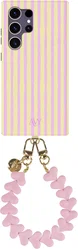 AVY Samsung Galaxy S24 Ultra MagSafe Hoesje met Koord (30CM) Pink Lemonade afbeelding