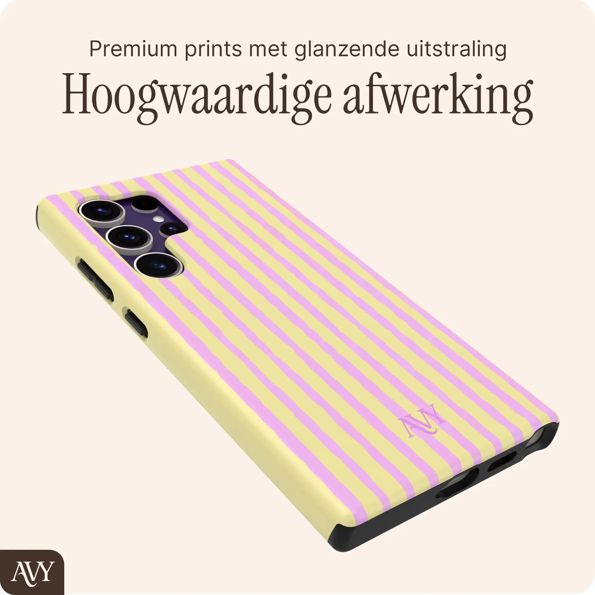 AVY Samsung Galaxy S24 Ultra MagSafe Hoesje met Koord (30CM) Pink Lemonade afbeelding 7