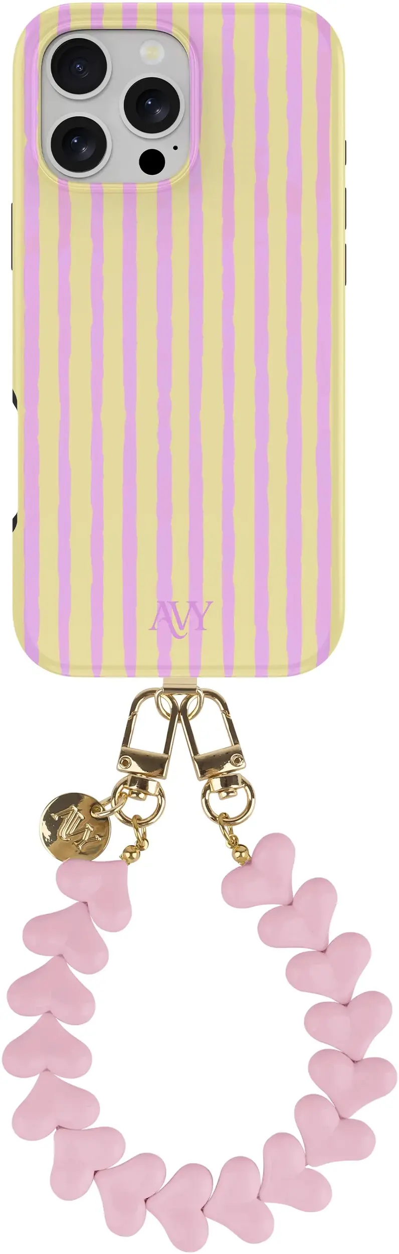 AVY Apple iPhone 13 Pro Max MagSafe Hoesje met Koord (30CM) Pink Lemonade afbeelding 1
