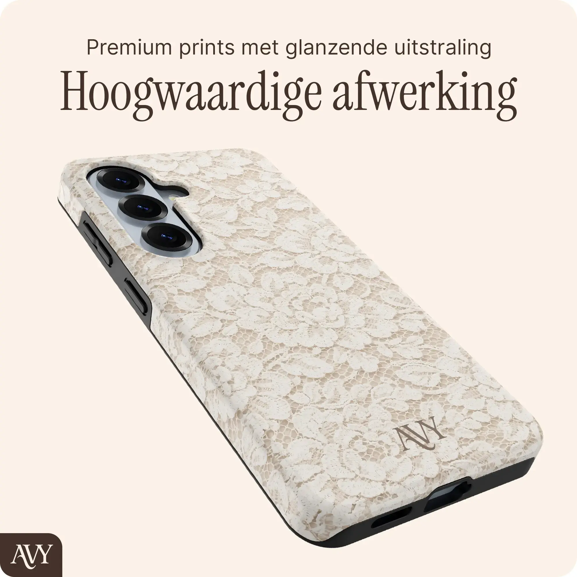 AVY Samsung Galaxy S26 MagSafe Hoesje met Koord (32CM) Vintage Lace afbeelding 8
