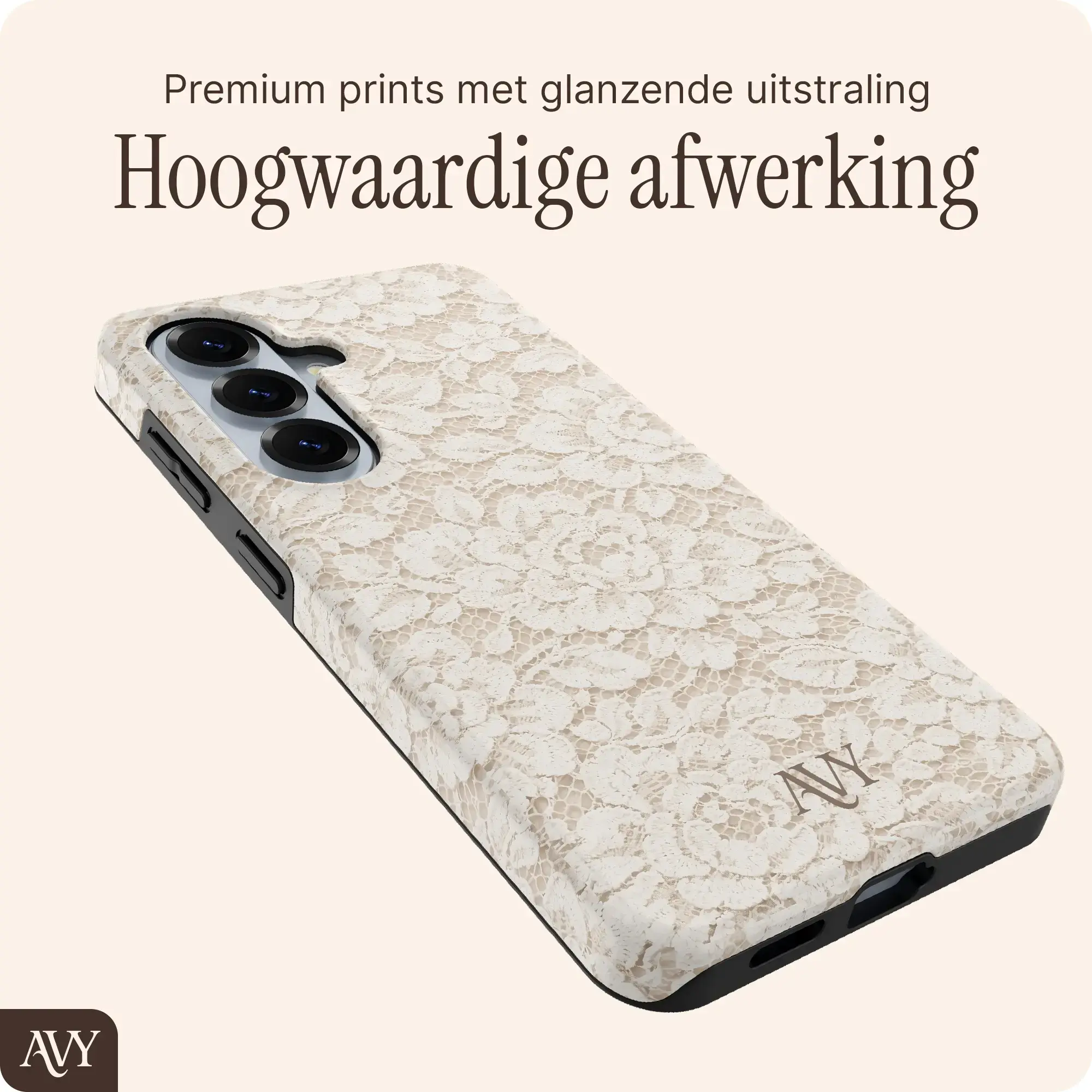 AVY Samsung Galaxy S26 Plus MagSafe Hoesje met Koord (32CM) Vintage Lace afbeelding 10