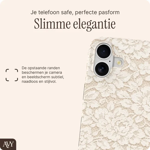AVY Apple iPhone 17 MagSafe Hoesje met Koord (32CM) Vintage Lace afbeelding 5