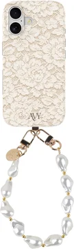 AVY Apple iPhone 17 MagSafe Hoesje met Koord (32CM) Vintage Lace