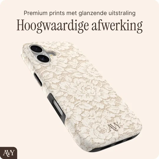 AVY Apple iPhone 17 MagSafe Hoesje met Koord (32CM) Vintage Lace afbeelding 9