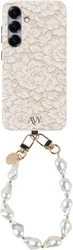 AVY Samsung Galaxy S25 Plus MagSafe Hoesje met Koord (32CM) Vintage Lace afbeelding