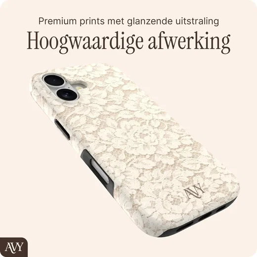 AVY Apple iPhone 16 MagSafe Hoesje met Koord (32CM) Vintage Lace afbeelding 8