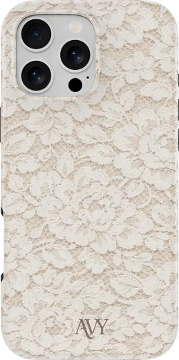 AVY Apple iPhone 16 Pro MagSafe Hoesje met Koord (32CM) Vintage Lace afbeelding 14