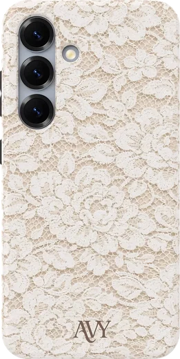 AVY Samsung Galaxy S24 Plus MagSafe Hoesje met Koord (32CM) Vintage Lace afbeelding 13