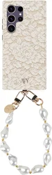 AVY Samsung Galaxy S24 Ultra MagSafe Hoesje met Koord (32CM) Vintage Lace afbeelding