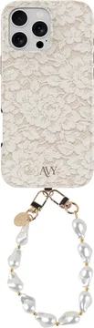 AVY Apple iPhone 12 / 12 Pro MagSafe Hoesje met Koord (32CM) Vintage Lace