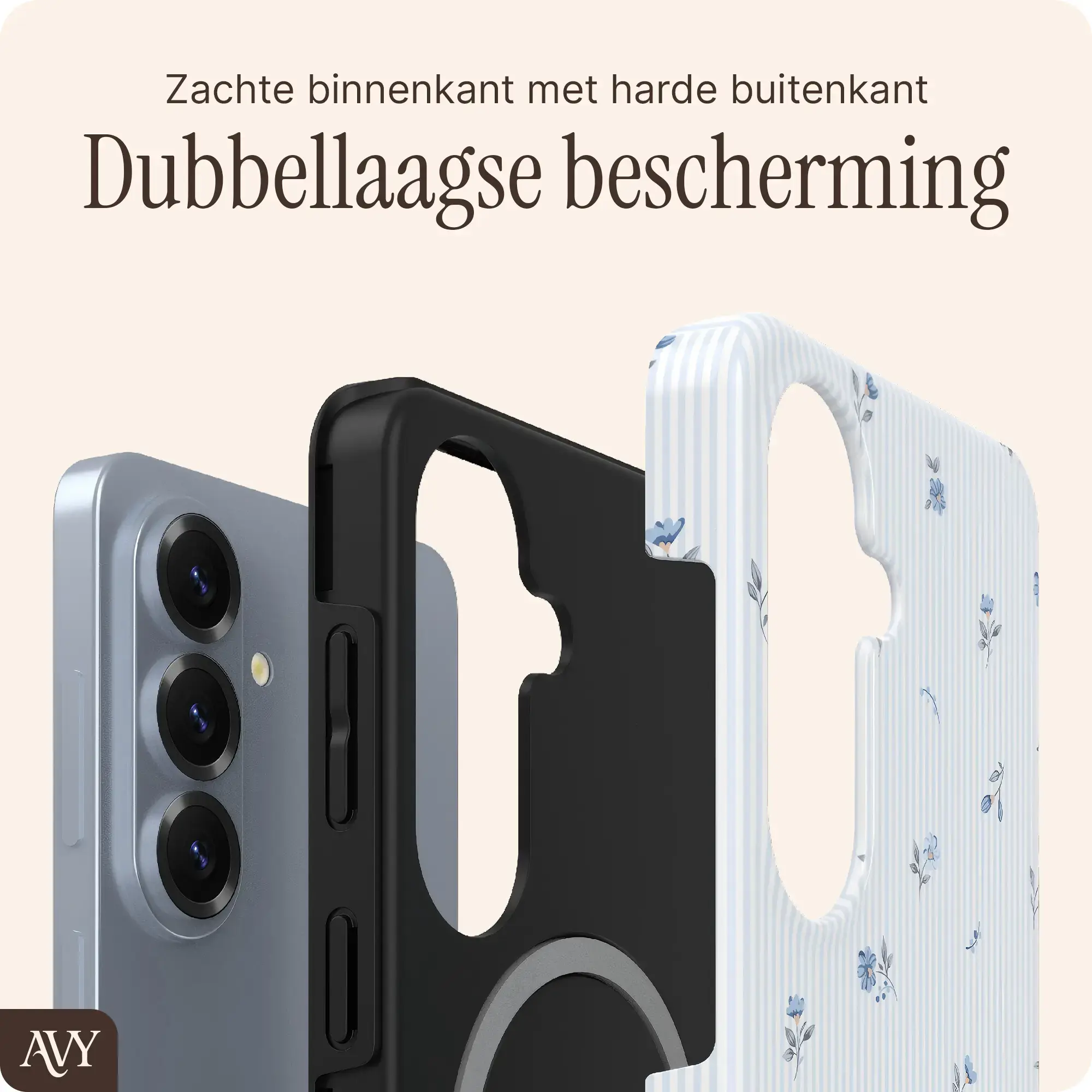 AVY Samsung Galaxy S26 Plus MagSafe Hoesje met Koord (32CM) Sky Blossom afbeelding 10