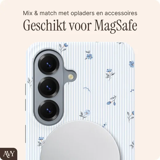 AVY Samsung Galaxy S26 Plus MagSafe Hoesje met Koord (32CM) Sky Blossom afbeelding 6