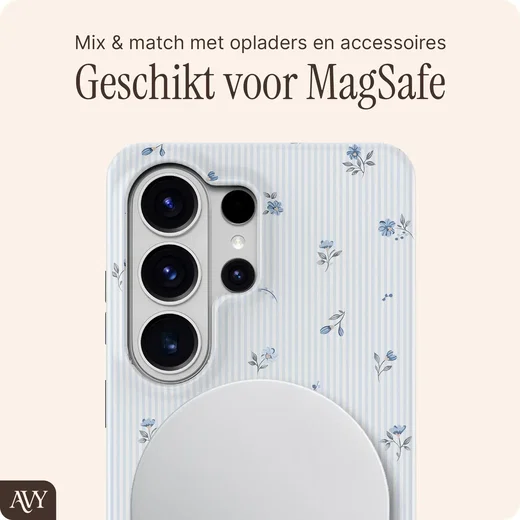 AVY Samsung Galaxy S26 Ultra MagSafe Hoesje met Koord (32CM) Sky Blossom afbeelding 6