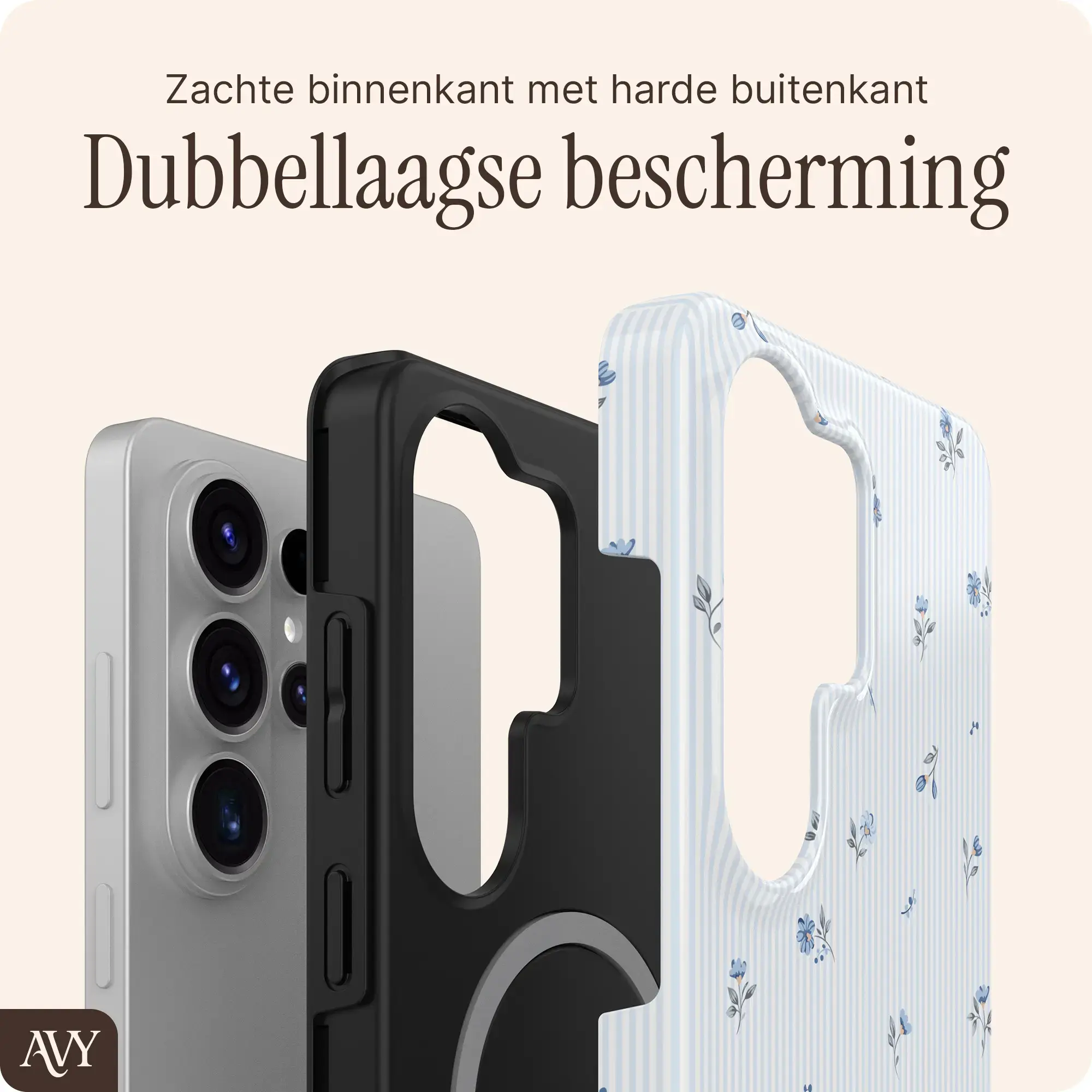 AVY Samsung Galaxy S26 Ultra MagSafe Hoesje met Koord (32CM) Sky Blossom afbeelding 10