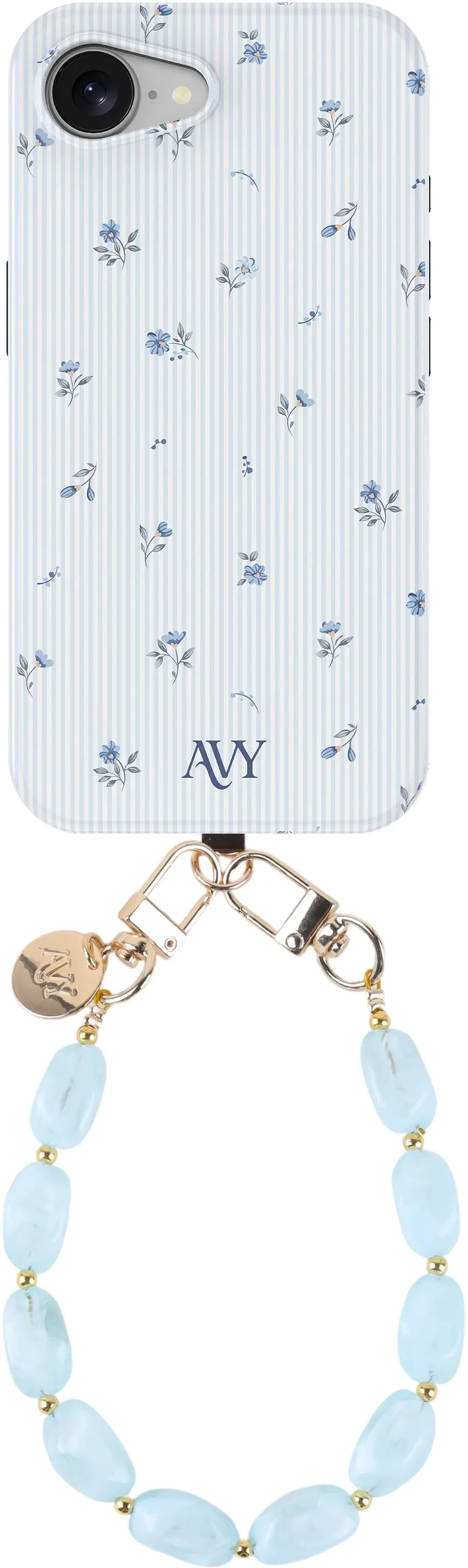 AVY Apple iPhone 17e / 16e MagSafe Hoesje met Koord (32CM) Sky Blossom afbeelding 1