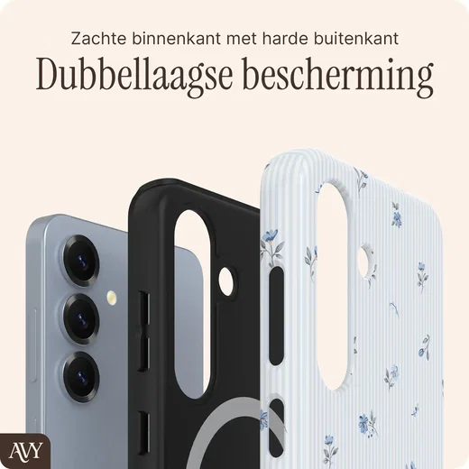 AVY Samsung Galaxy S25 MagSafe Hoesje met Koord (32CM) Sky Blossom afbeelding 10