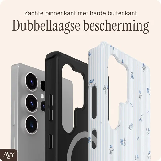 AVY Samsung Galaxy S25 Ultra MagSafe Hoesje met Koord (32CM) Sky Blossom afbeelding 10