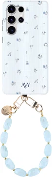 AVY Samsung Galaxy S25 Ultra MagSafe Hoesje met Koord (32CM) Sky Blossom