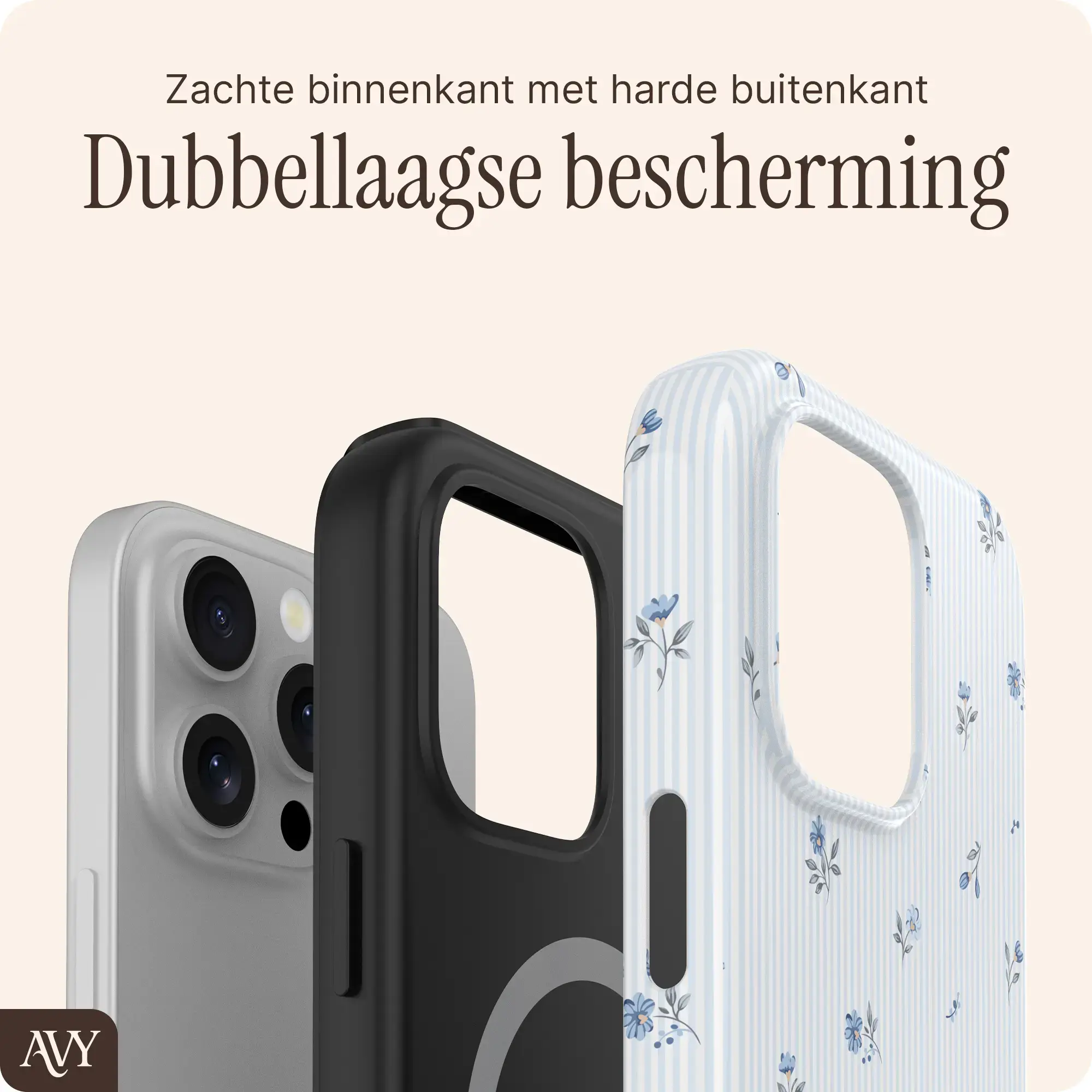 AVY Apple iPhone 16 Pro MagSafe Hoesje met Koord (32CM) Sky Blossom afbeelding 10
