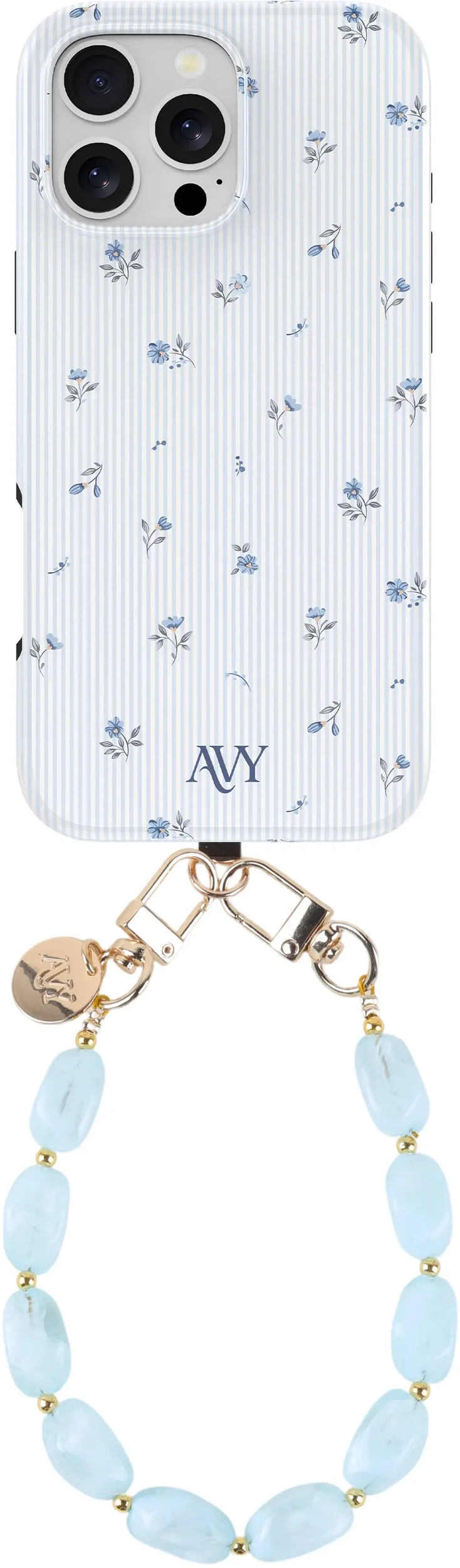 AVY Apple iPhone 16 Pro Max MagSafe Hoesje met Koord (32CM) Sky Blossom afbeelding 1