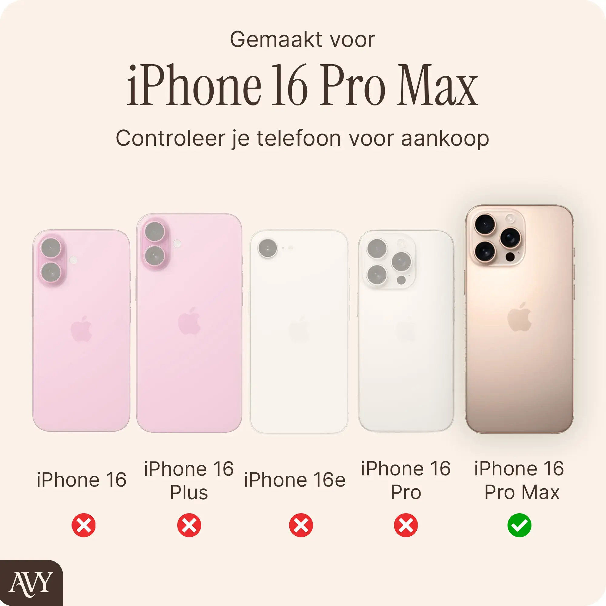 AVY Apple iPhone 16 Pro Max MagSafe Hoesje met Koord (32CM) Sky Blossom afbeelding 5