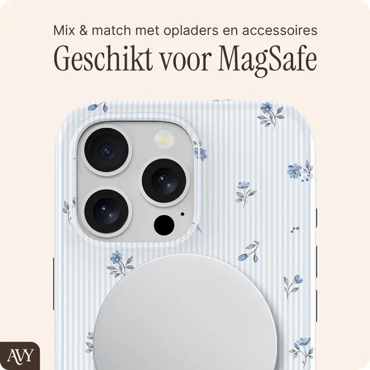 AVY Apple iPhone 16 Pro Max MagSafe Hoesje met Koord (32CM) Sky Blossom afbeelding 6
